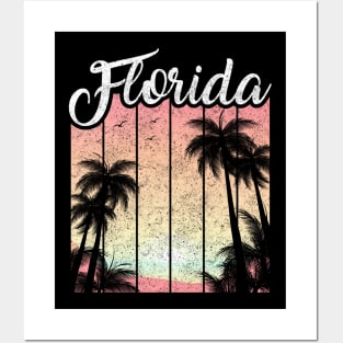 Retro Florida Is Calling Silhouette Vacation Posters and Art